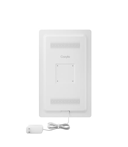Cozyla Digital Calendar+ 2: 24 inch Wall Planner Touch Screen Chore Chart Customize Dashboard Smart Electronic Calendar for Family Schedules Meal Planner Support Any Google Play App Wall Mount White cozyla
