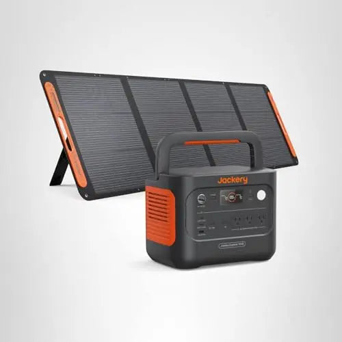 Jackery Solar Generator 1000 v2 with 200W Solar Panel,1070Wh Portable Power Station LiFePO4 Battery,1500W AC/100W USB-C Output, 1Hr Fast Charge for Outdoor,Off-Grid Living,RV,Emergency Jackery