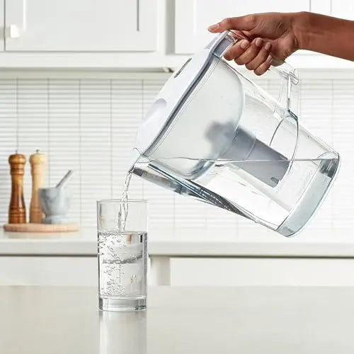 Amazon Basics Enhanced Replacement Water Filters for Water Pitchers, BPA-Free, WQA & NSF Certified, Compatible with Brita Water Pitchers & Drinking Water Filter Systems, 6 Month Filter Supply, 3-Pack Amazon Basics