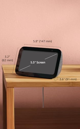 Amazon Echo Show 5 (newest model), Smart display, Designed for Alexa+, 2x the bass and clearer sound, Glacier White Amazon
