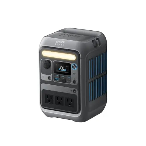 Anker Portable Power Station SOLIX C300, 288Wh LiFePO4 Battery, 300W (600W Surge) Solar Generator, 140W Two-Way Fast Charging, for Outdoor Camping, Traveling, and Emergencies (Solar Panel Optional) Anker