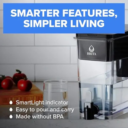 Brita UltraMax Large Water Dispenser With Standard Filter, BPA-Free, Reduces Copper, Cadmium and Mercury Impurities, Lasts 2 Months or 40 Gallons, Includes 1 Filter, Kitchen Accessories, Large 27-Cup Brita