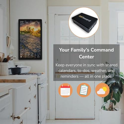 DAKboard CPU v5 - DIY Smart Home Display, Shared Family Calendar & Organizer with Todos & Digital Photo Frame DAKboard, LLC