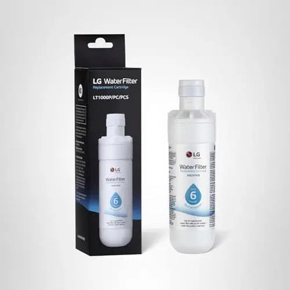 LG LT1000P - 6 Month / 200 Gallon Capacity Replacement Refrigerator Water Filter (NSF42, NSF53, and NSF401) ADQ74793501, ADQ75795105, AGF80300704, or AGF80300705 White LG