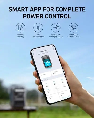 Anker Portable Power Station SOLIX C300, 288Wh LiFePO4 Battery, 300W (600W Surge) Solar Generator, 140W Two-Way Fast Charging, for Outdoor Camping, Traveling, and Emergencies (Solar Panel Optional) Anker