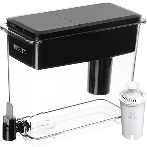 Brita UltraMax Large Water Dispenser With Standard Filter, BPA-Free, Reduces Copper, Cadmium and Mercury Impurities, Lasts 2 Months or 40 Gallons, Includes 1 Filter, Kitchen Accessories, Large 27-Cup Brita