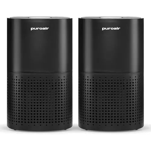 PuroAir 240 HEPA Air Purifiers for Home Large Rooms - Covers Up To 1,000 Sq Ft - Filters Up To 99.9% of Pollutants, Smoke, Pollen, Dust - Quiet HEPA Air Filter - Air Purifiers for Bedroom (2 Pack) PuroAir