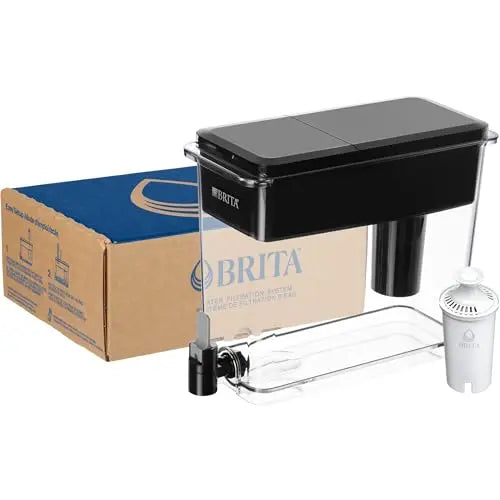 Brita UltraMax Large Water Dispenser With Standard Filter, BPA-Free, Reduces Copper, Cadmium and Mercury Impurities, Lasts 2 Months or 40 Gallons, Includes 1 Filter, Kitchen Accessories, Large 27-Cup Brita