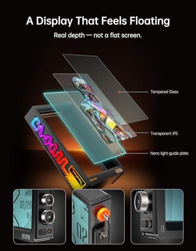 Divoom TimesFrame – 10.1" WiFi 6 Digital Picture Frame & Smart Desk Display, No Subscription | 64GB | Send Photos, Videos & AI Styles + Live Widgets (Weather, Calendar, etc)–Perfect Personalized Gift Divoom