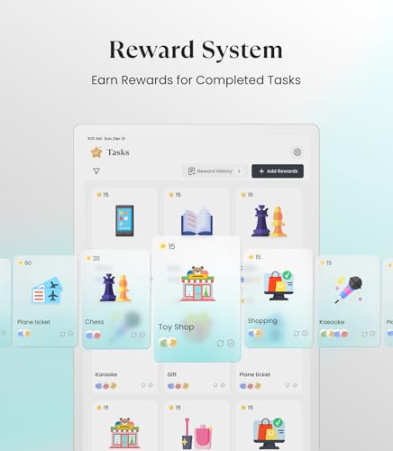 Cozyla Digital Calendar+ 2: 24 inch Wall Planner Touch Screen Chore Chart Customize Dashboard Smart Electronic Calendar for Family Schedules Meal Planner Support Any Google Play App Wall Mount White cozyla