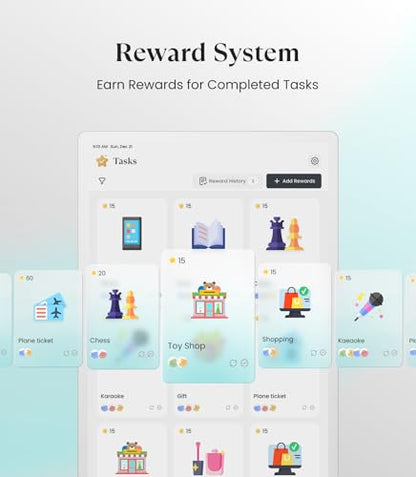 Cozyla Digital Calendar+ 2: 24 inch Wall Planner Touch Screen Chore Chart Customize Dashboard Smart Electronic Calendar for Family Schedules Meal Planner Support Any Google Play App Wall Mount White cozyla