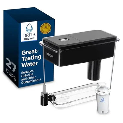 Brita UltraMax Large Water Dispenser With Standard Filter, BPA-Free, Reduces Copper, Cadmium and Mercury Impurities, Lasts 2 Months or 40 Gallons, Includes 1 Filter, Kitchen Accessories, Large 27-Cup Brita