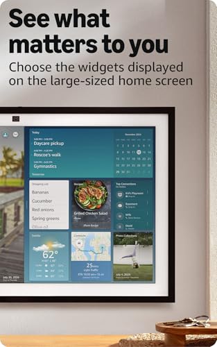 Amazon Echo Show 21 (newest model), Full HD 21" kitchen hub for home organization, with built-in Fire TV, Designed for Alexa+ Amazon