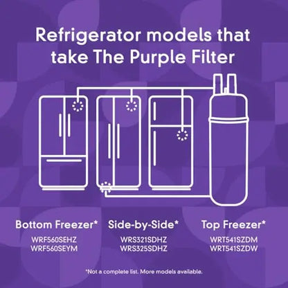 everydrop by Whirlpool Ice and Water Refrigerator Filter 1, EDR1RXD1, Single-Pack , Purple EveryDrop