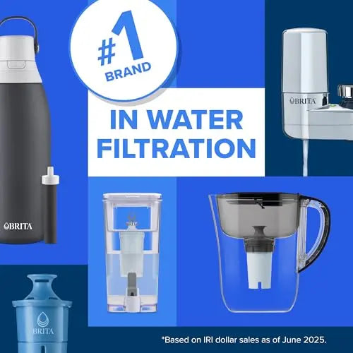 Brita UltraMax Large Water Dispenser With Standard Filter, BPA-Free, Reduces Copper, Cadmium and Mercury Impurities, Lasts 2 Months or 40 Gallons, Includes 1 Filter, Kitchen Accessories, Large 27-Cup Brita