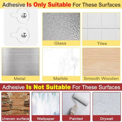 Durmmur 2 Pack Hat Racks for Baseball Caps, Stainless Steel Hat Organizer for Baseball Cap, Hat Holder Storage Organizer, Hat Hanger Strong Adhesive/Wall Drilled for Door, Bedroom, Closet(Black 6 in) Durmmur