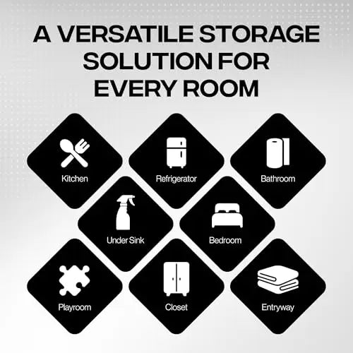 ClearSpace Clear Plastic Storage Bins – Pantry Organizers & Storage Containers, Cabinet Organizer - Home Organization Must Haves for Kitchen, Laundry Room, Office, Closet, Garage & Freezer ClearSpace