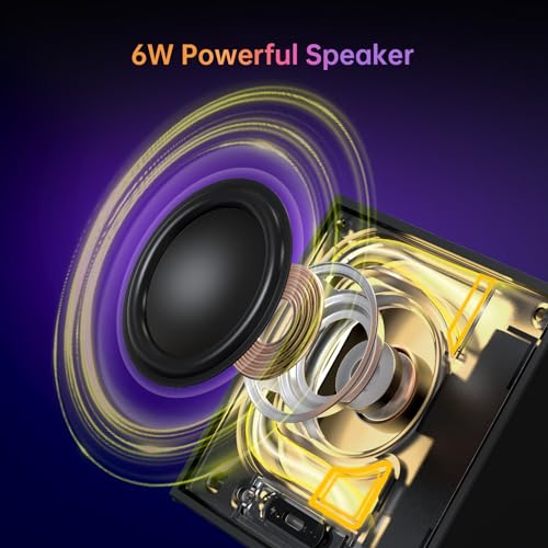 Divoom TimeBox Evo -- Pixel Art Bluetooth Speaker with 16x16 LED Display APP Control - Cool Animation Frame & Gaming Room Setup & Bedside Alarm Clock- Black Divoom
