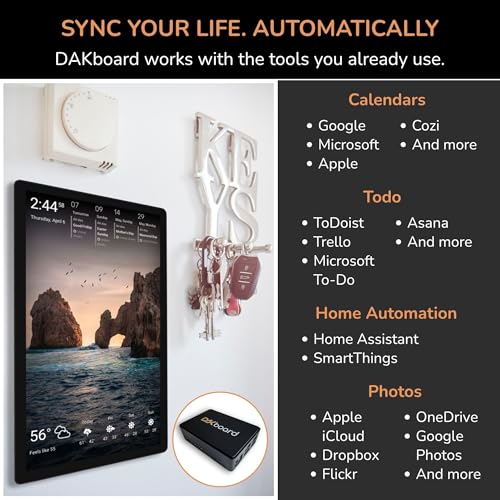 DAKboard CPU v5 - DIY Smart Home Display, Shared Family Calendar & Organizer with Todos & Digital Photo Frame DAKboard, LLC
