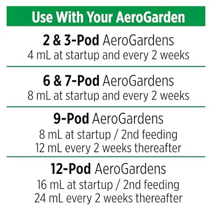 Miracle-Gro AeroGarden Liquid Plant Fertilizer for Use in AeroGarden Hydroponic Indoor Garden, 3 fl. oz. AeroGarden