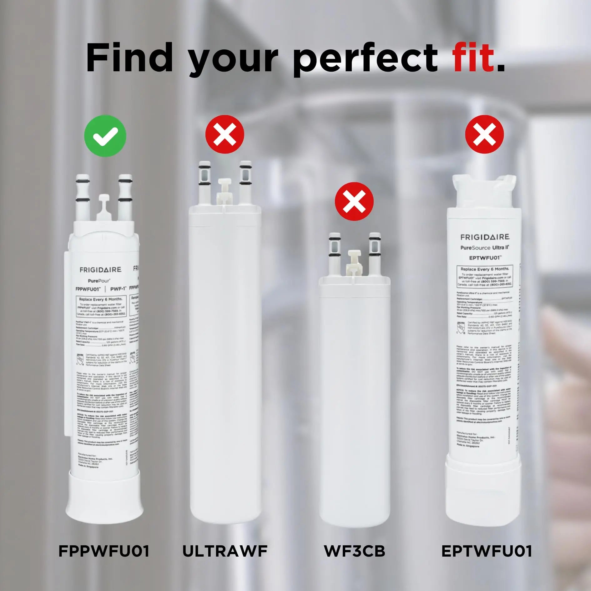 Frigidaire FPPWFU01 PurePour PWF-1 Water Filter Frigidaire